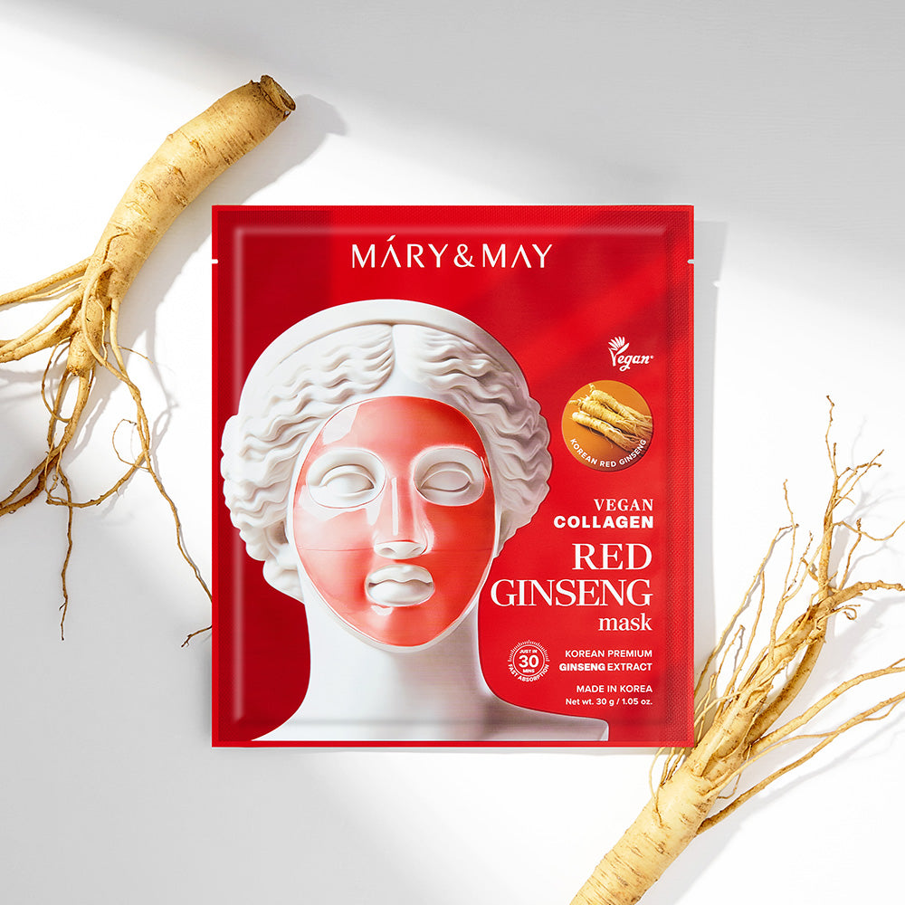 Vegane Kollagen-Maske mit rotem Ginseng (30 g x 4)