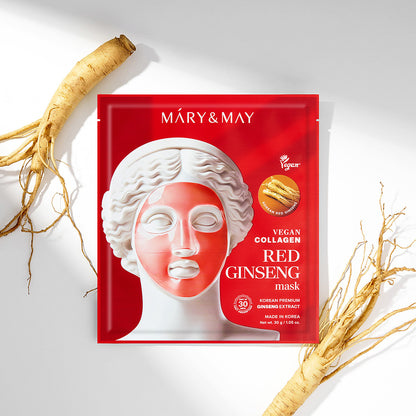 Vegane Kollagen-Maske mit rotem Ginseng (30 g x 4)