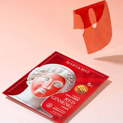 Vegane Kollagen-Maske mit rotem Ginseng (30 g x 4)