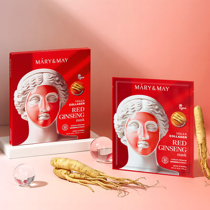 Vegane Kollagen-Maske mit rotem Ginseng (30 g x 4)