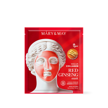 Vegane Kollagen-Maske mit rotem Ginseng (30 g x 4)