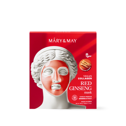 Vegane Kollagen-Maske mit rotem Ginseng (30 g x 4)