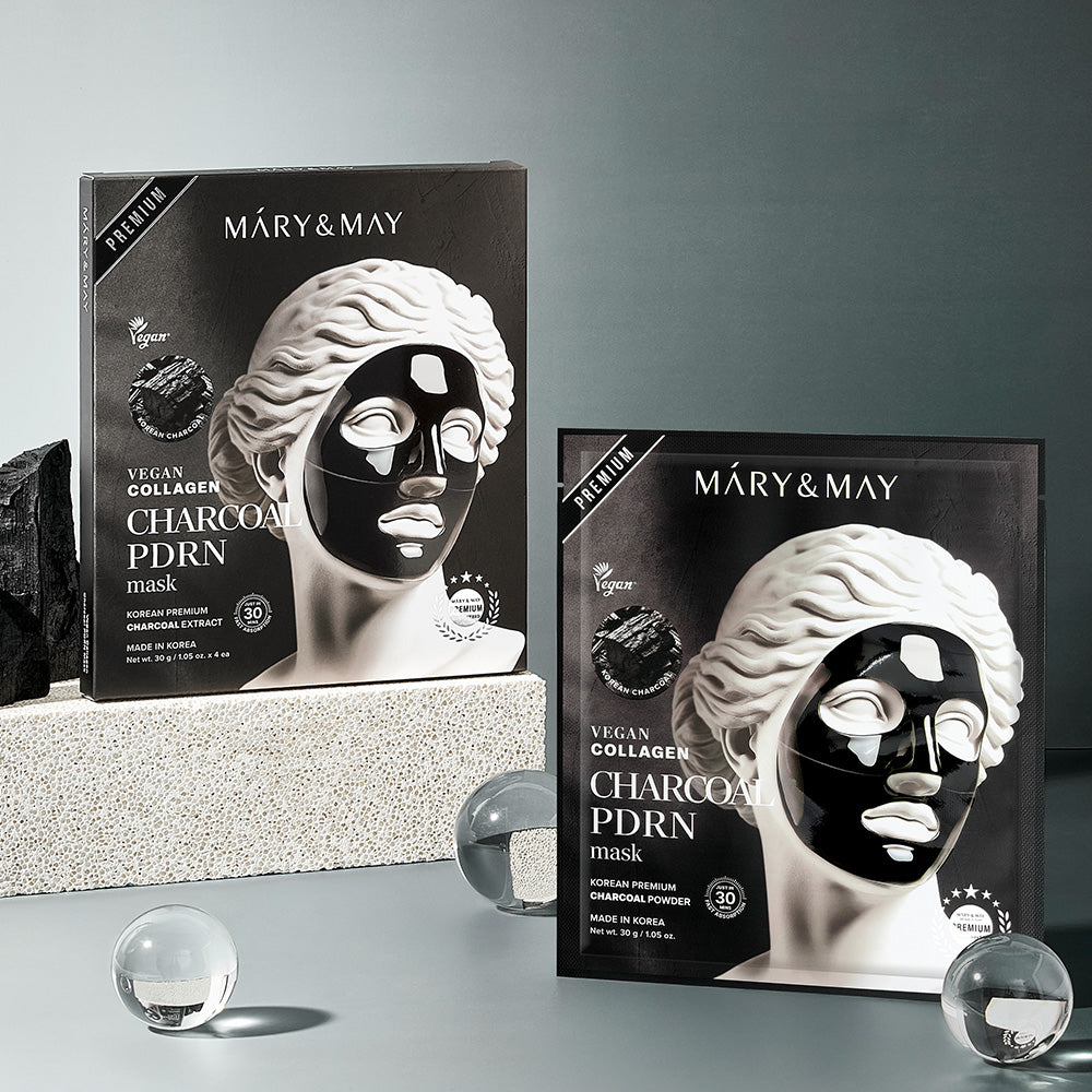 Vegane Kollagen-Kohle-PDRN-Maske (30 g x 4)