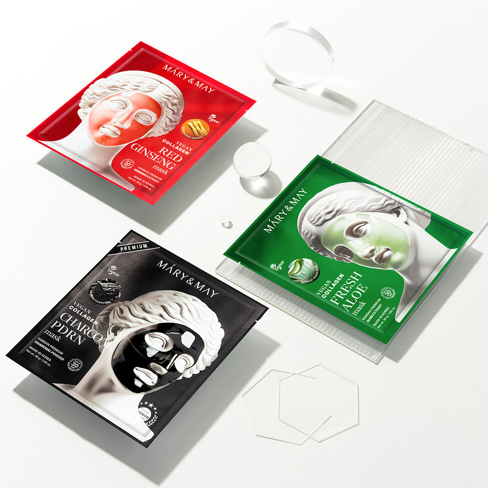 Vegane Kollagen-Kohle-PDRN-Maske (30 g x 4)