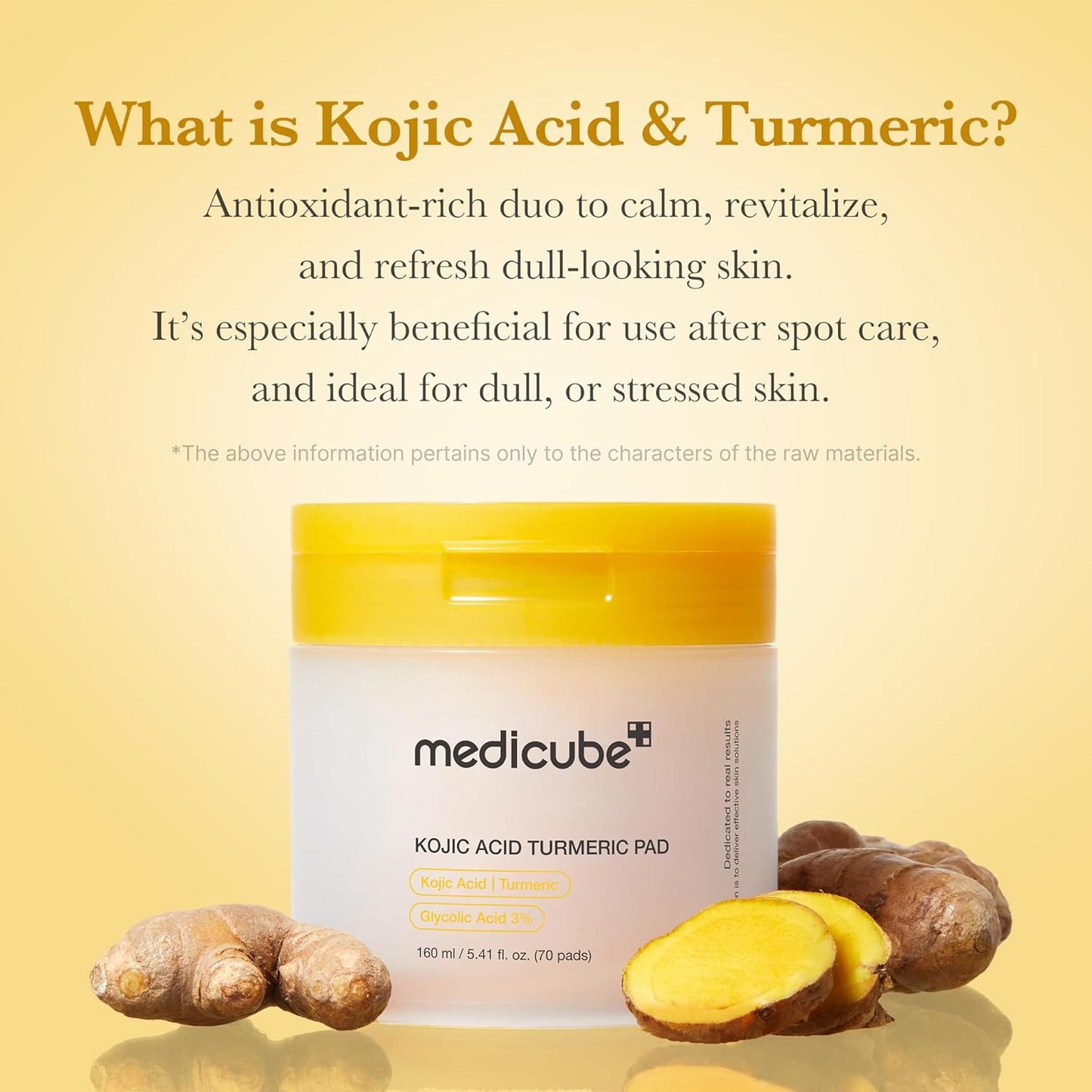 Kojic Acid Tumeric Toner Pad 70pcs