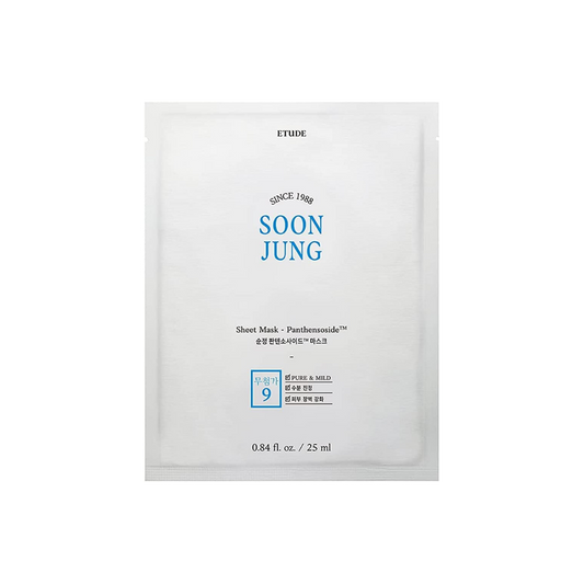 SoonJung Maske mit Panthensosid, 10 Stück - PIBU Skincare