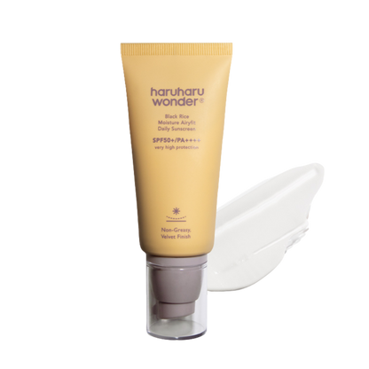 Black Rice Moisture Airyfit Daily Sunscreen Unscented SPF50+ 50ml - PIBU Skincare