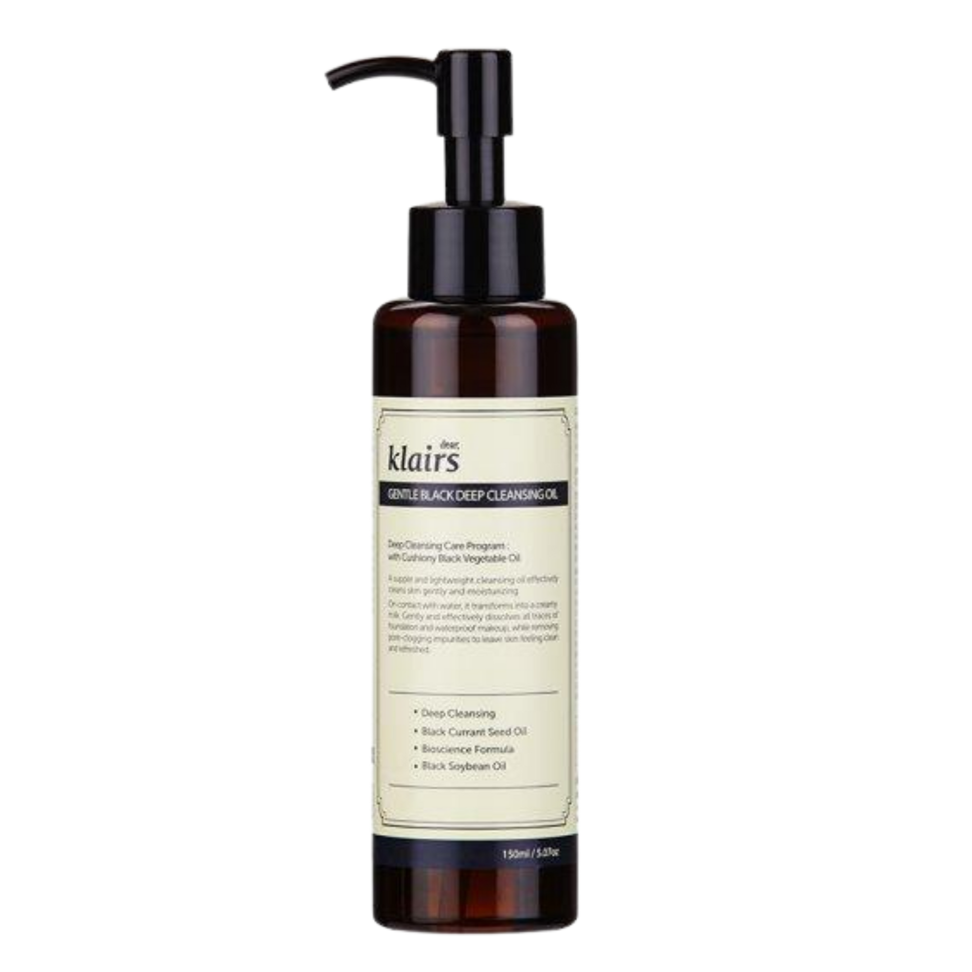 Gentle Black Deep Cleansing Oil 150ml - PIBU Skincare
