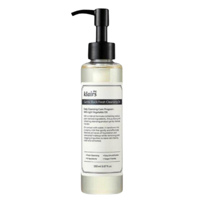 Gentle Black Fresh Cleansing Oil 150ml - PIBU Skincare
